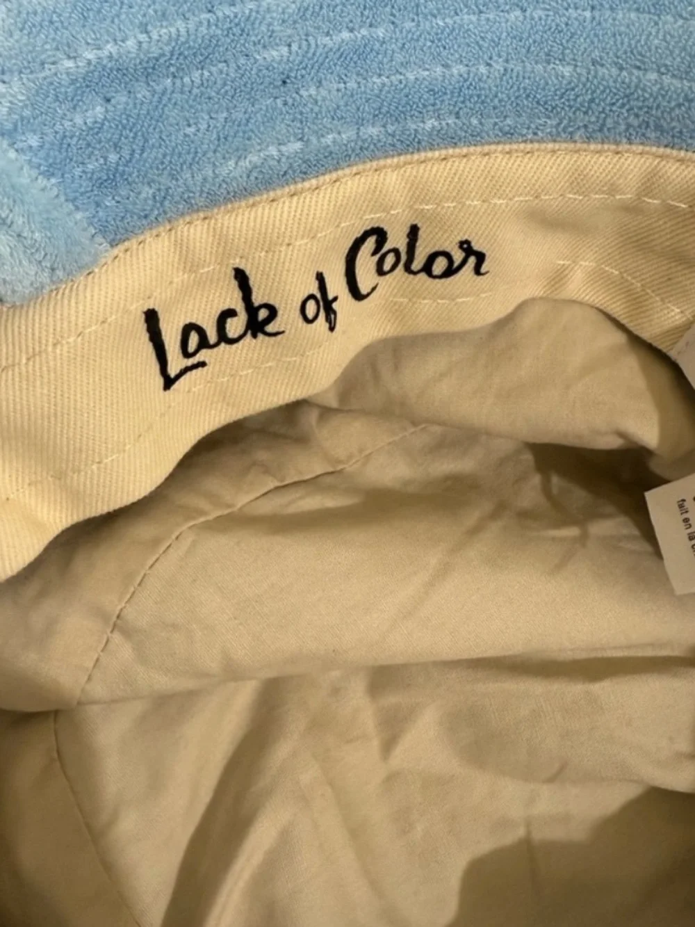 Lack Of Color Kids Light Blue Bucket Hat with Chin Ties